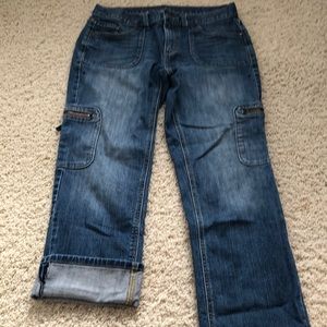 Vera Wang cropped denim jeans